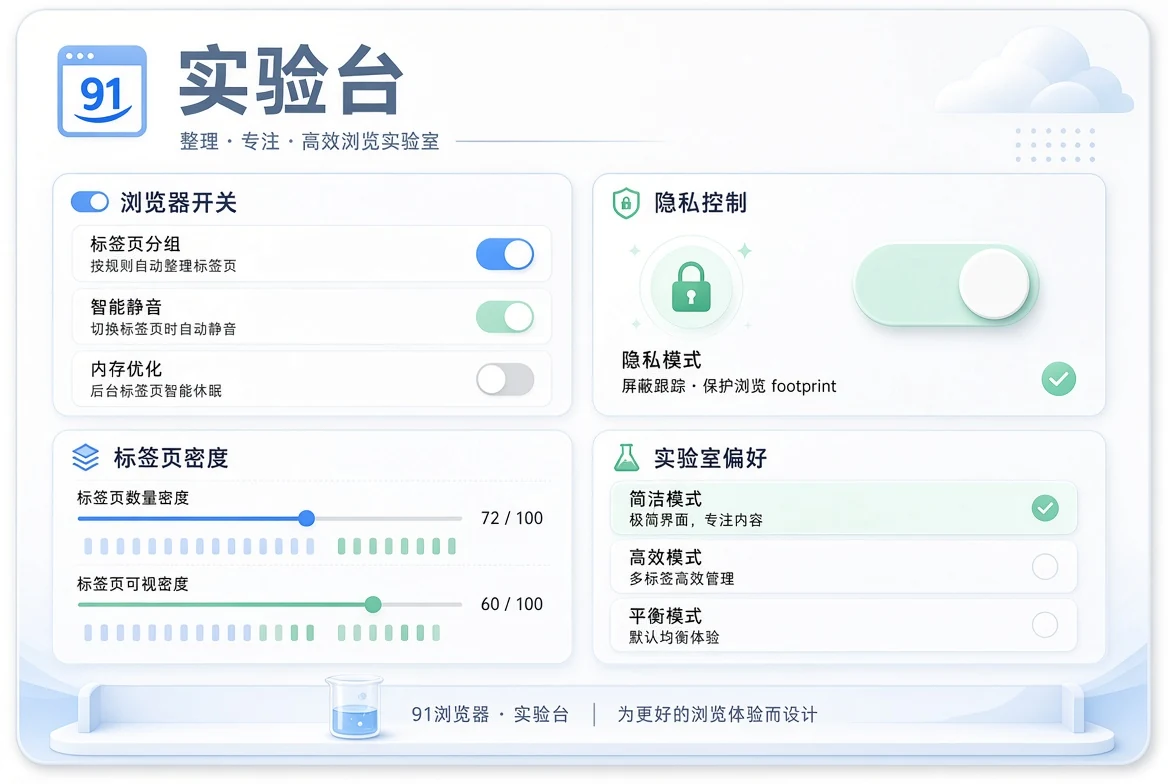 实验台阅读与隐私设置